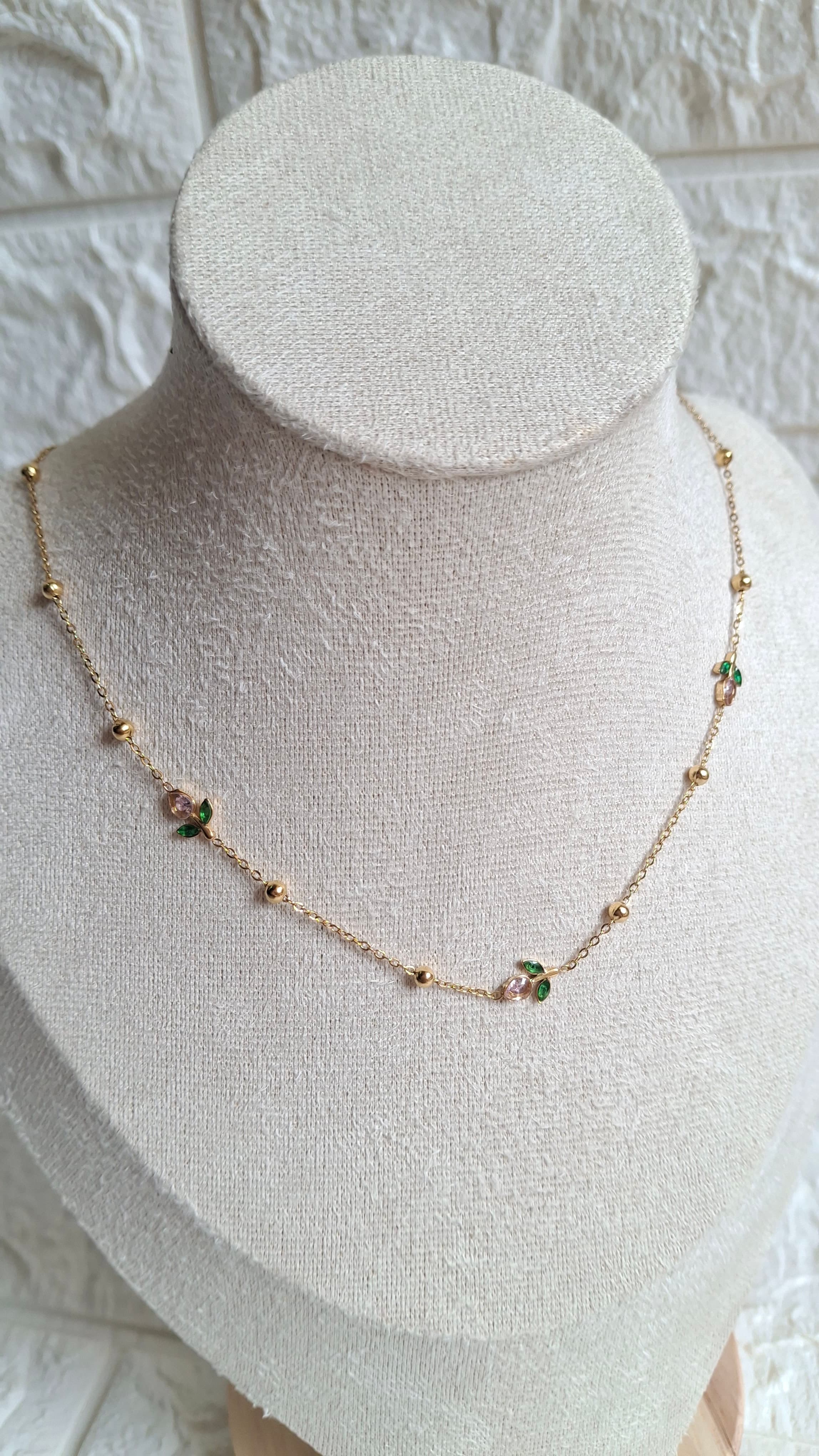 Petite Tulip Station Necklace 