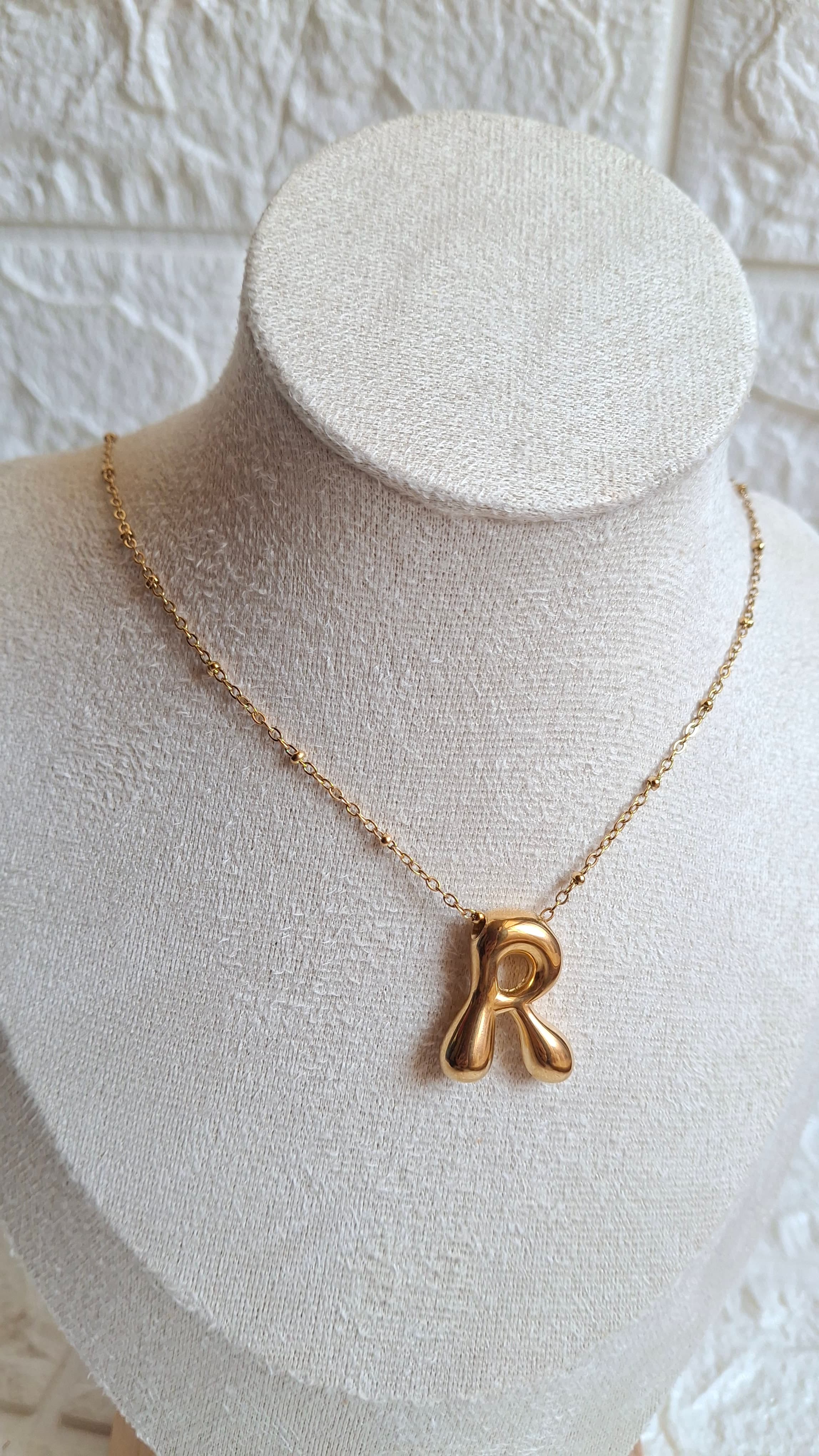 Bubble Alphabet Necklaces