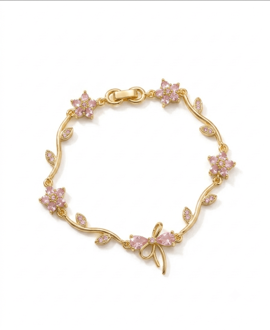 Bow Floral Bracelet 